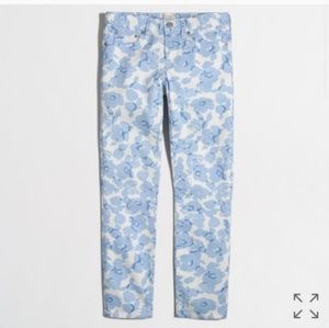 J Crew Factory Skinny Jeans in Printed Twill